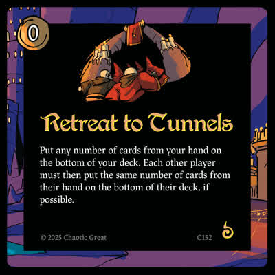 Retreat to Tunnels