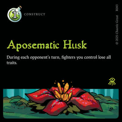 Aposematic Husk