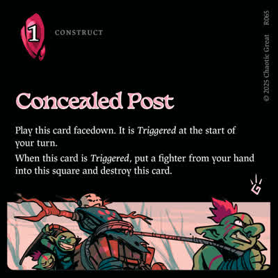 Concealed Post